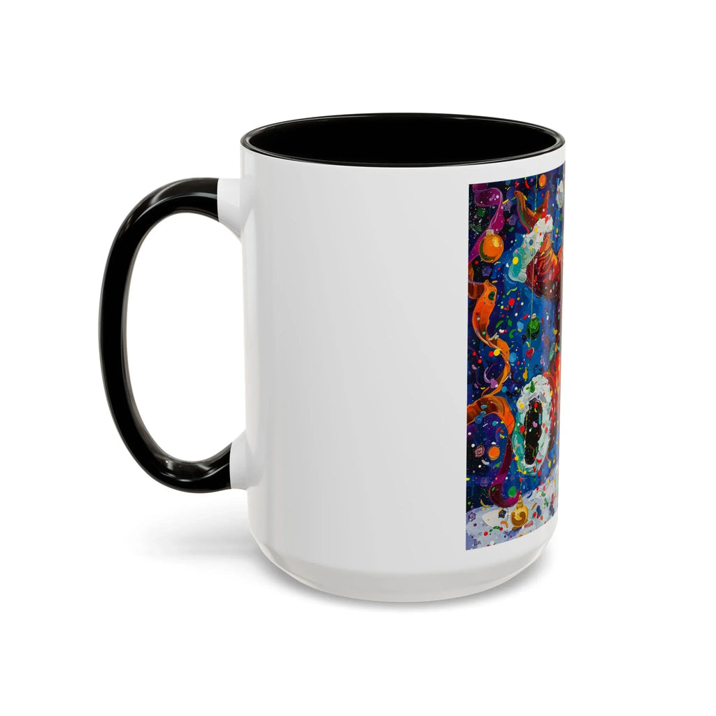 Colorful Mugs (11oz, 15oz) Santa Claus Coffee Cup, Santa Claus Coffee Mug - 250 USA Celebration