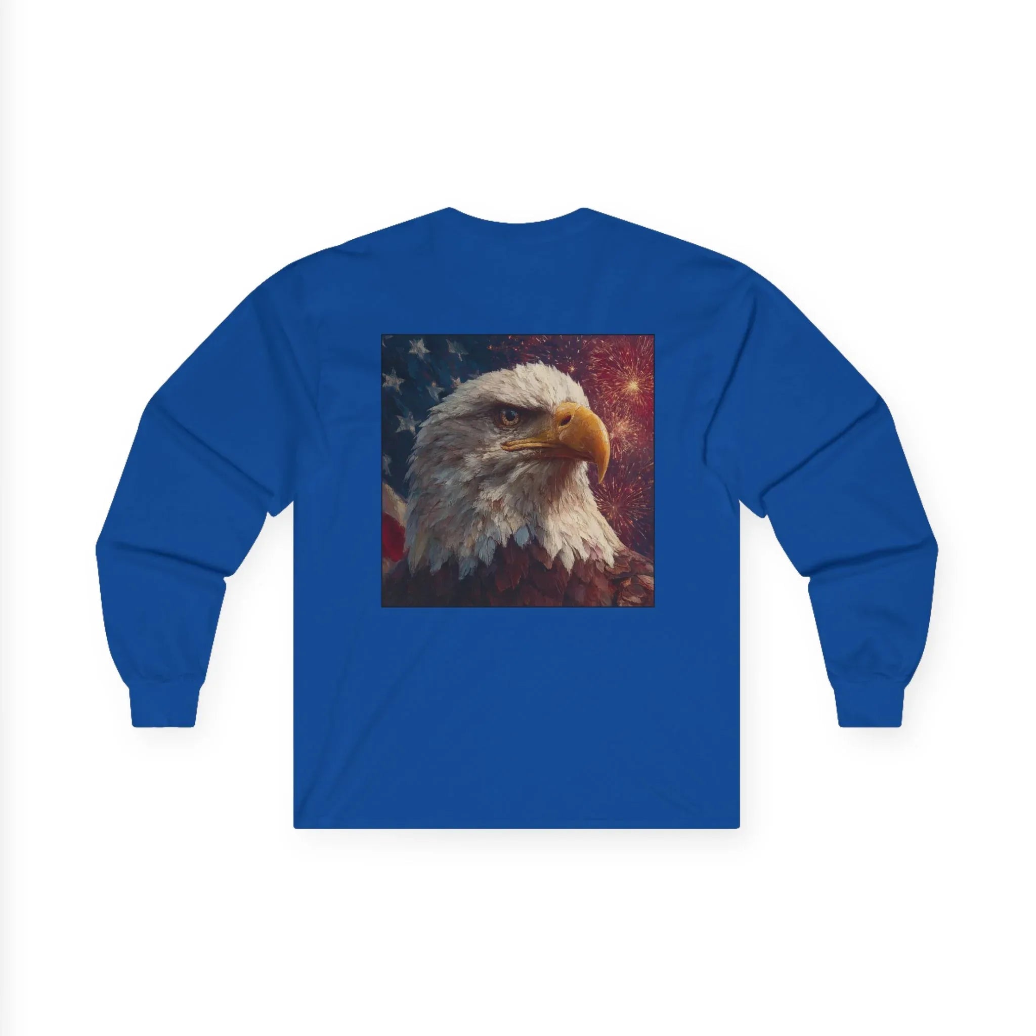 Patriotic American Long Sleeve T-Shirts, USA Graphic Tees, Flag T-Shirts, Independence Apparel, Funny Patriotic Shirts, Custom American Tees - 250 USA Celebration