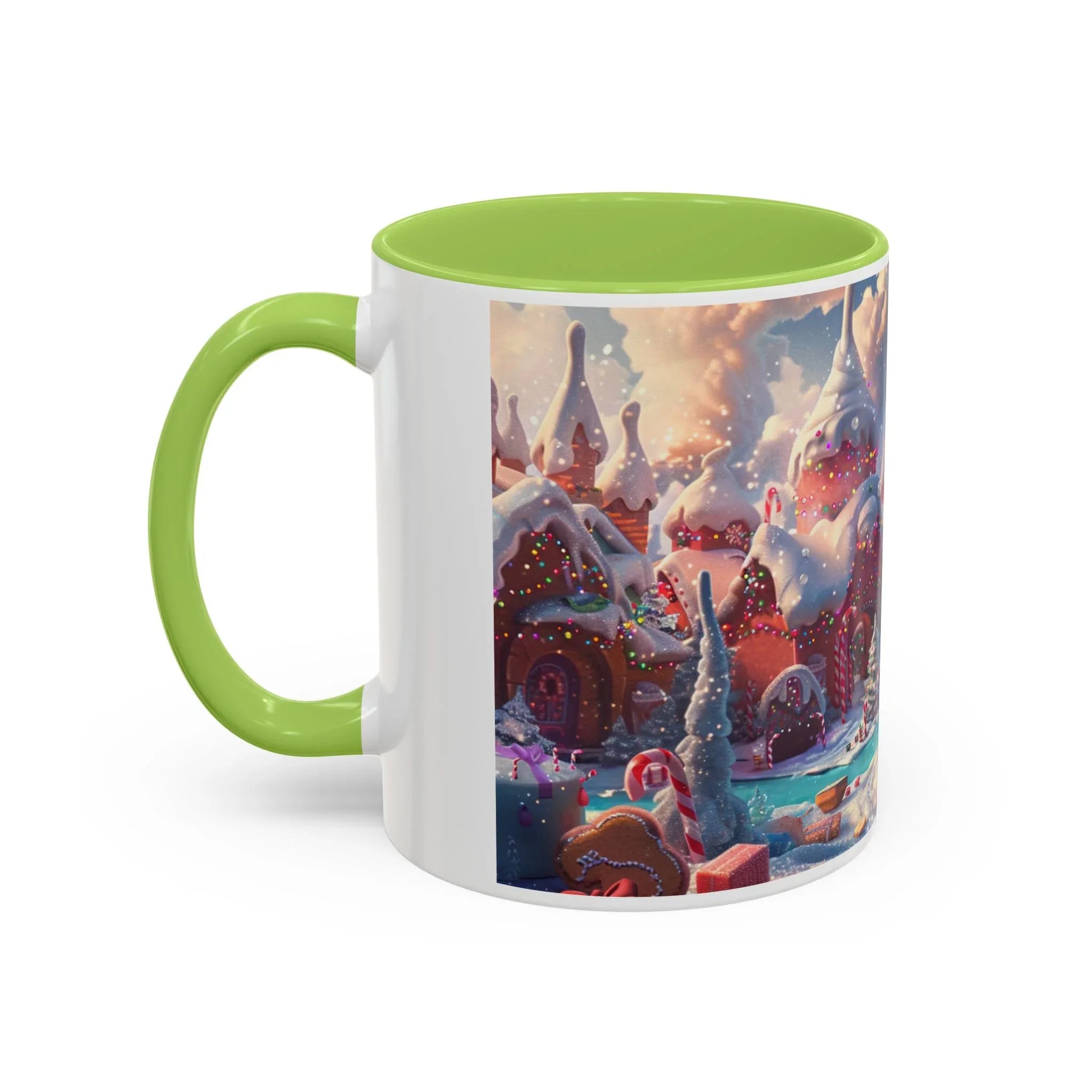 Festive Santa Accent Coffee Mug, Christmas Gift, Holiday Decor, Winter Wonderland, Hot Cocoa Mug, Seasonal Drinkware - 250 USA Celebration