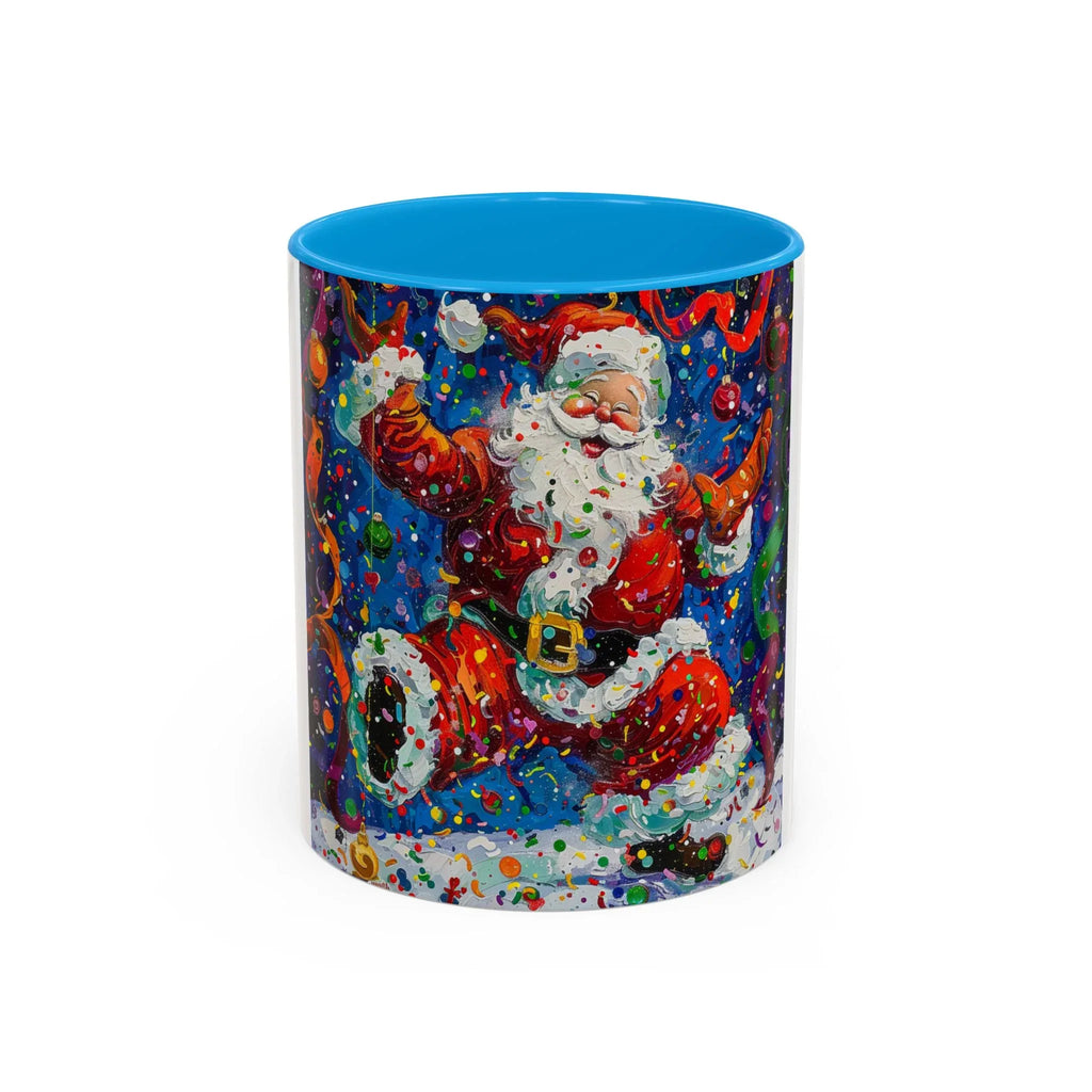 Colorful Mugs (11oz, 15oz) Santa Claus Coffee Cup, Santa Claus Coffee Mug - 250 USA Celebration