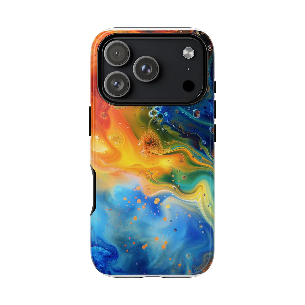 Abstract Colorful Swirl Phone Case | Tough Protective iPhone Cover - 250 USA Celebration