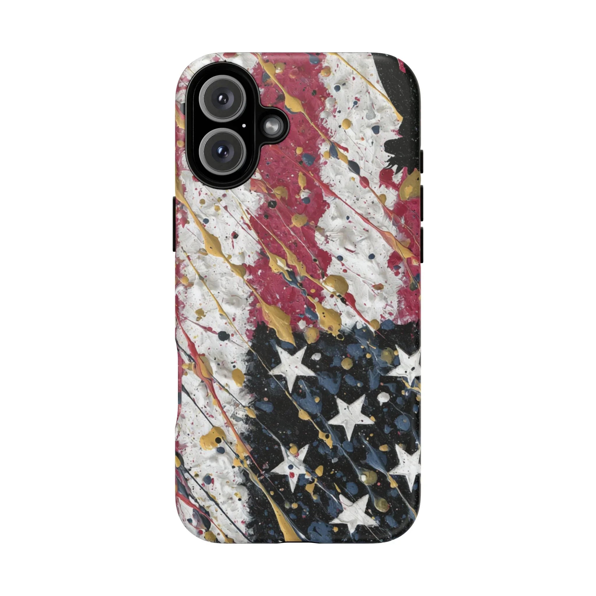 Abstract Drip American Flag Phone Case | Tough Case - 250 USA Celebration