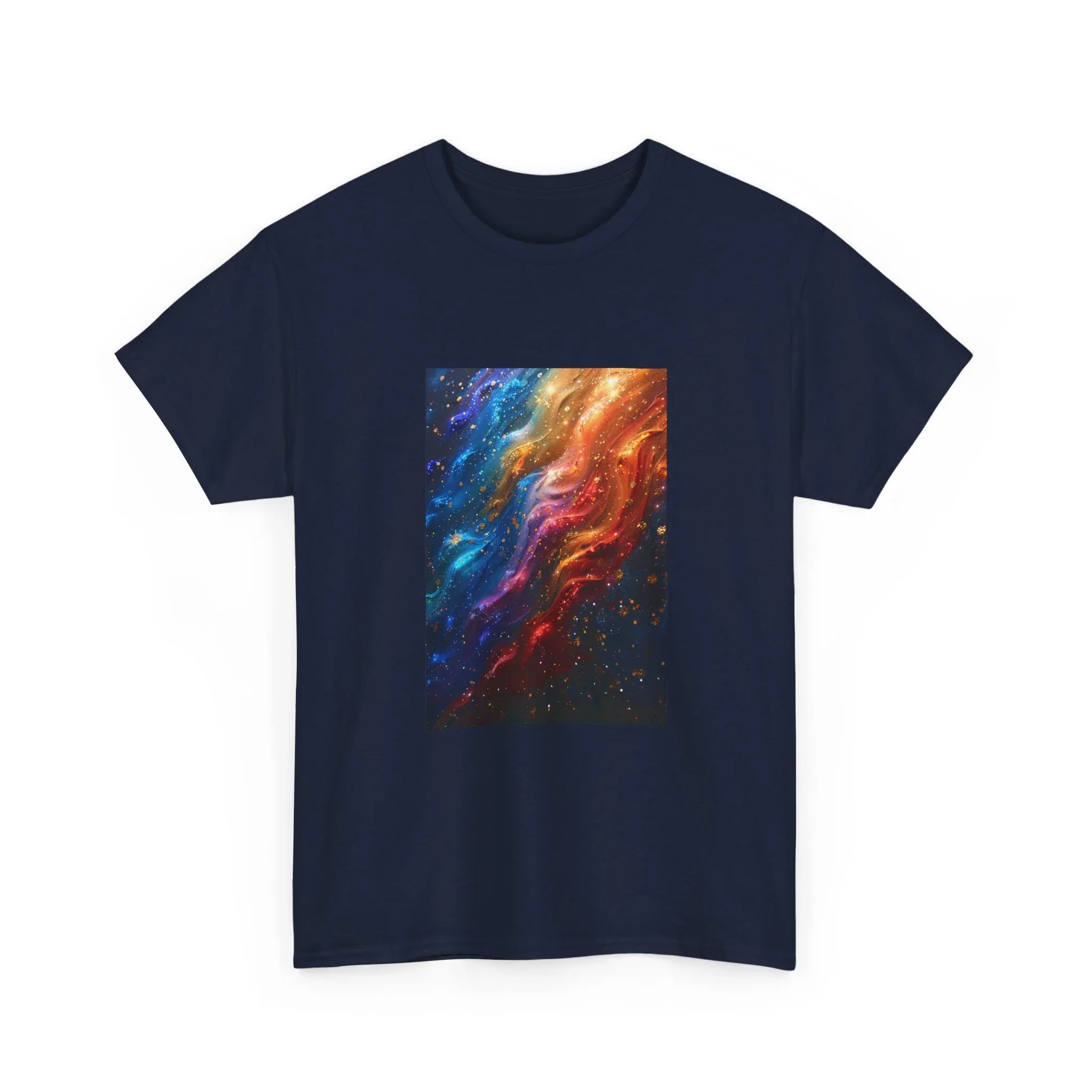 Colorful Nebula Galaxy Art Tee | Cosmic Space Painting T-Shirt - 250 USA Celebration