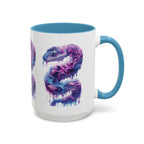 Psychedelic Ouroboros Snake Mug | Rainbow Galaxy Fractal Mushrooms - 250 USA Celebration