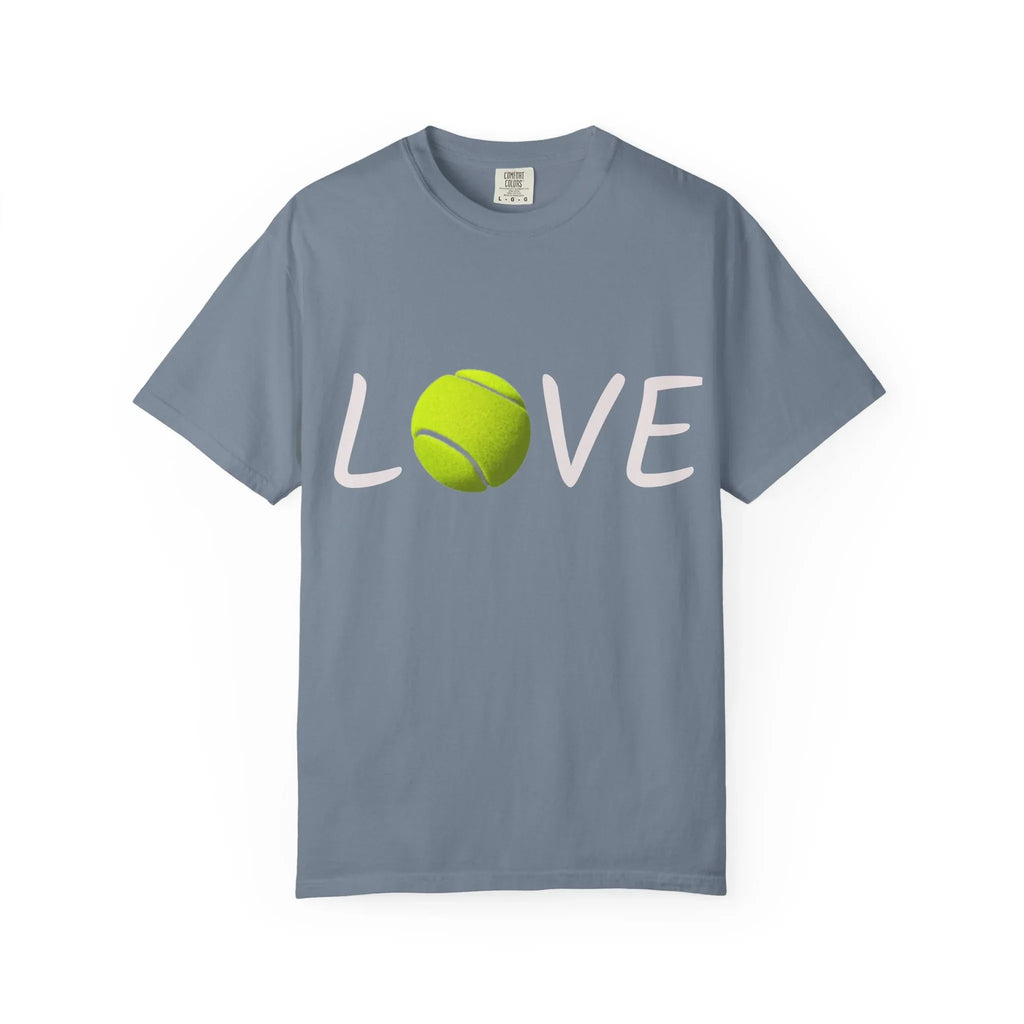 Tennis Ball LOVE T-Shirt | Tennis Lover Shirt, Sports Graphic Tee - 250 USA Celebration