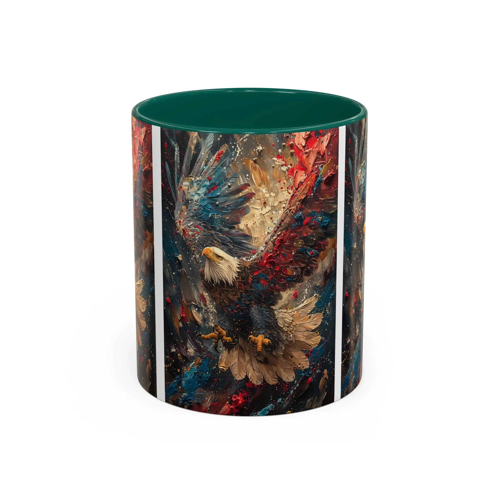 Colorful Mugs (11oz, 15oz) Patriotic Eagle Coffee Mug, American Eagle Coffee Cup - 250 USA Celebration