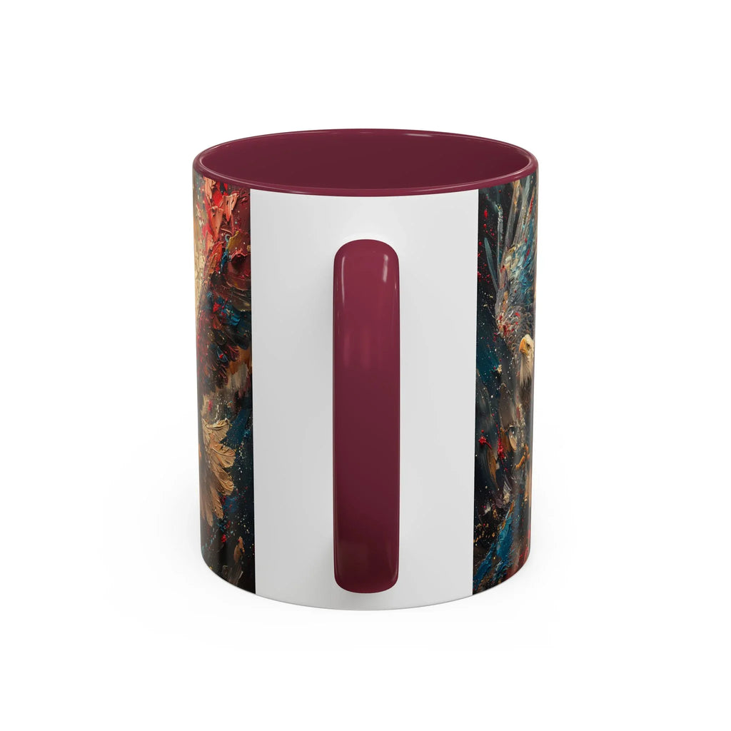 Colorful Mugs (11oz, 15oz) Patriotic Eagle Coffee Mug, American Eagle Coffee Cup - 250 USA Celebration