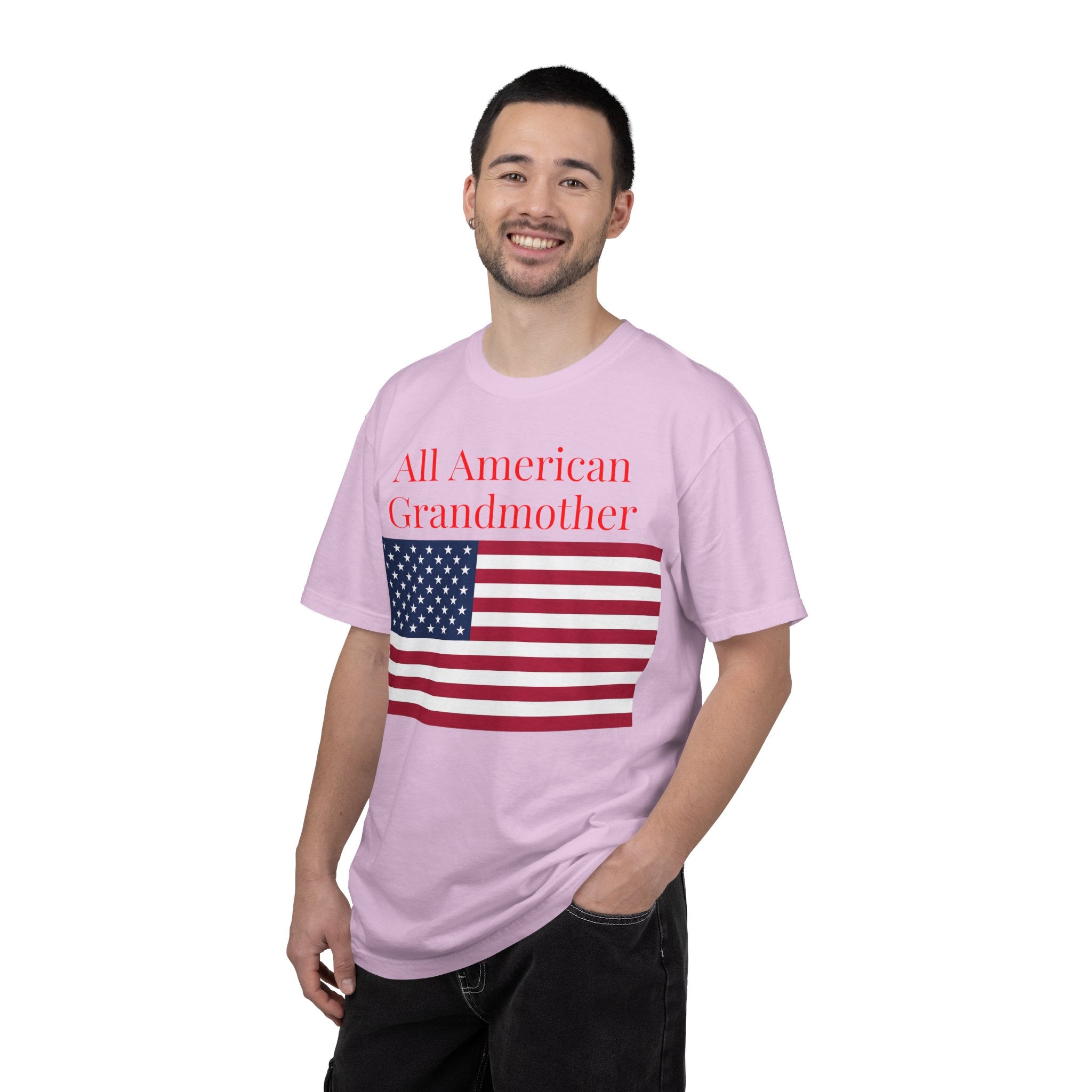 All American Grandmother T-Shirt — Patriotic Flag Tee for Moms & Grandmas