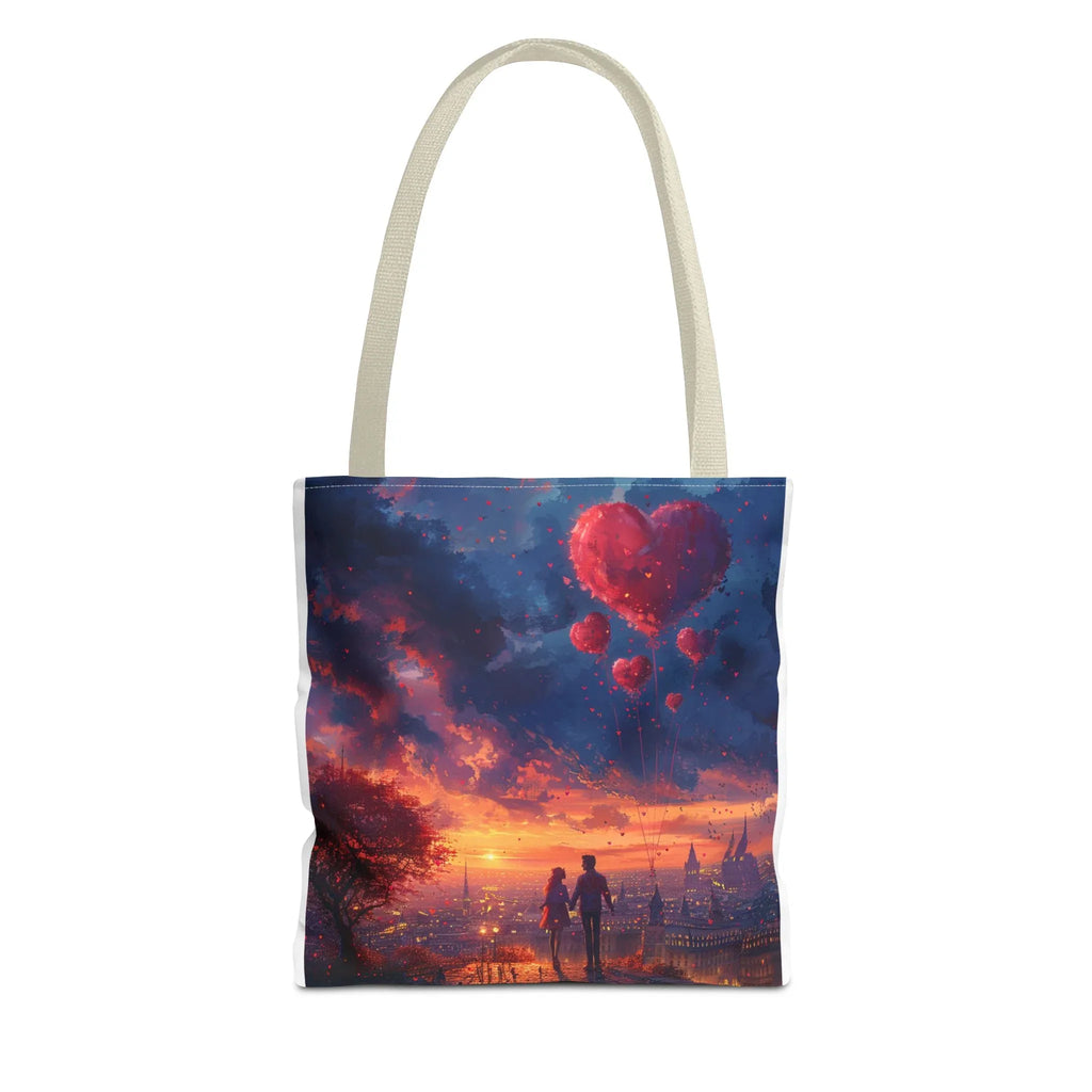 Romantic Heart Tote Bag, Date Nights, Valentine's Day, Travel, Valentine's Day Women's Merchandise, Cute Love Apparel, Valentine's Gifts, - 250 USA Celebration