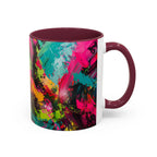 Abstract Colorful Brushstroke Mug | 11oz 15oz Ceramic - 250 USA Celebration
