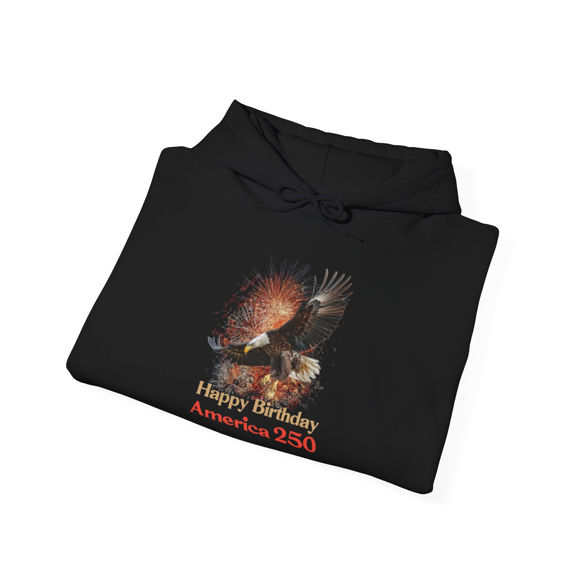 Liberty Eagle America 250 Hoodie | American Flag Watercolor