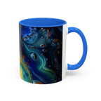 Colorful Mugs (11oz, 15oz) Intense abstract oil splat- coffee cup - 250 USA Celebration