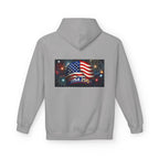 USA 250 Patriotic Hoodie with American Flag & Fireworks