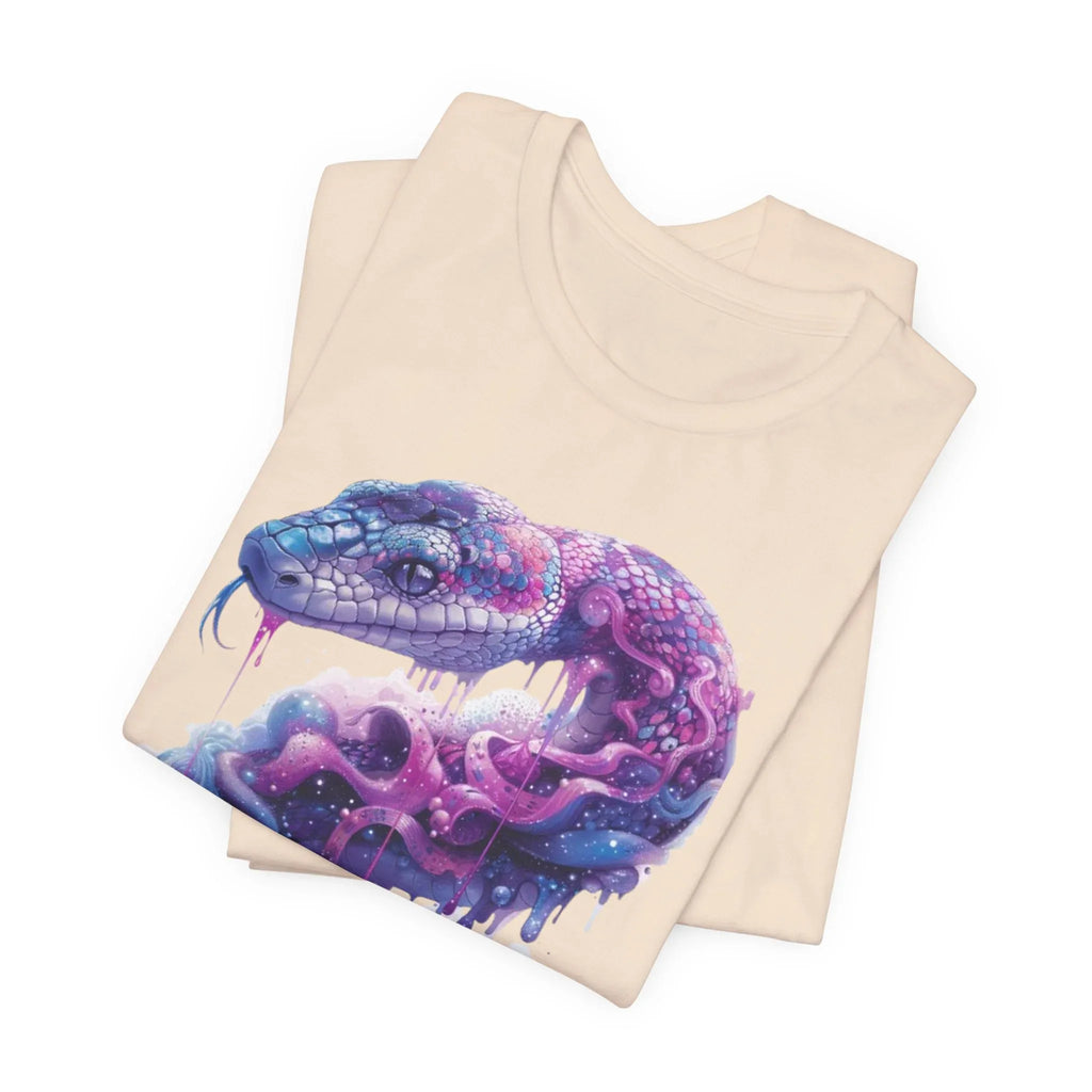 Psychedelic Rainbow Ouroboros Tee | Galaxy Fractal Mushroom Snake - 250 USA Celebration
