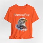 America First Eagle T-Shirt – Patriotic Bald Eagle Tee