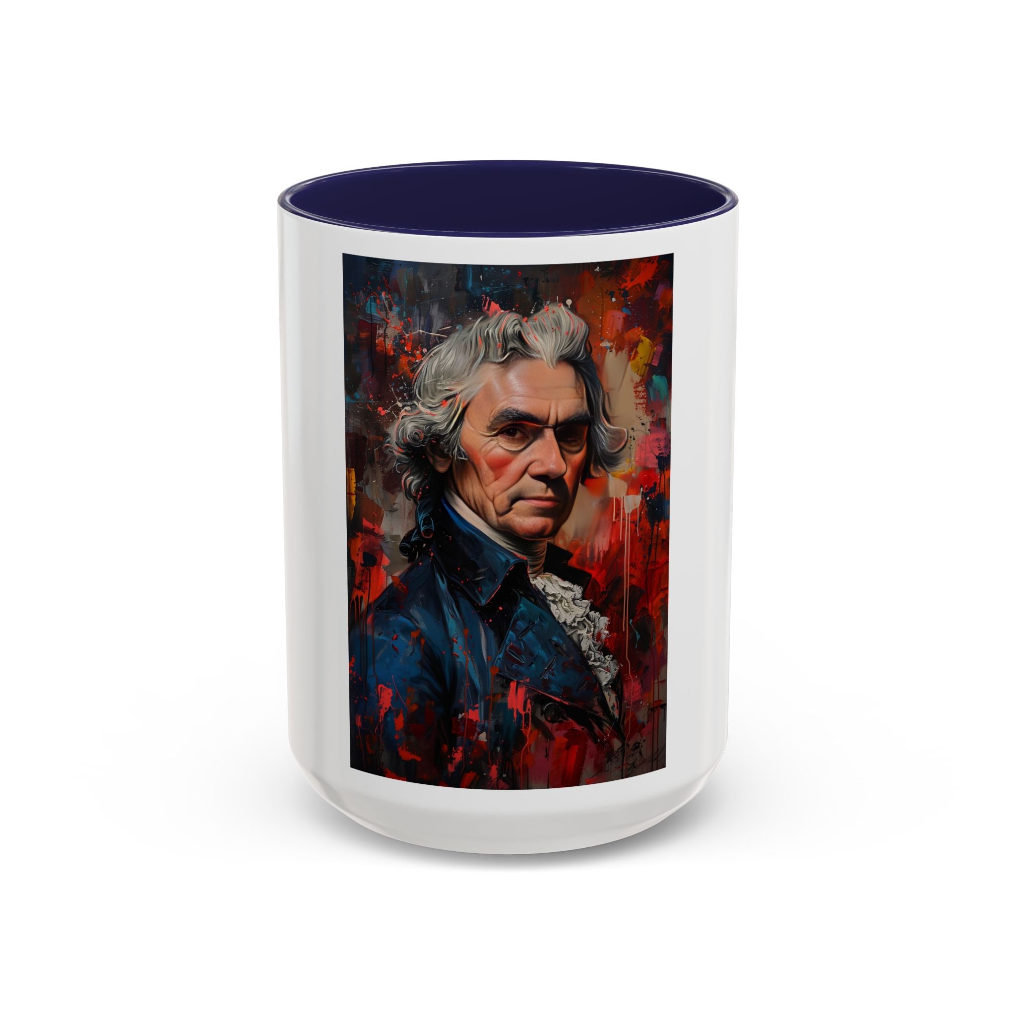 Thomas Jefferson Portrait Art Coffee Mug — Vintage Style Accent Mug