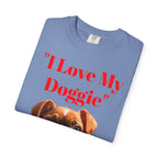 Cute French Bulldog Puppy Holding Red Heart T-shirt | Dog Lover Cartoon - 250 USA Celebration