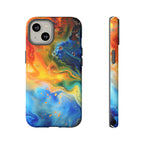 Abstract Colorful Swirl Phone Case | Tough Protective iPhone Cover - 250 USA Celebration