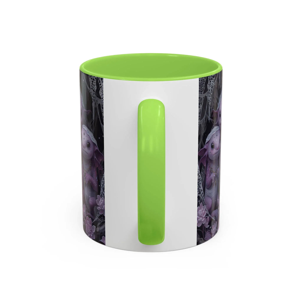 Purple Axolotl Trio Mug | Cute Amphibian Art Ceramic Coffee Cup - 250 USA Celebration