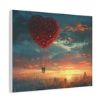 Romantic Canvas Wall Art, Love, Heart Balloon Art, Gift for Couples, Valentines Wall Decor, Valentine's Day Women's Merchandise, Valentines - 250 USA Celebration