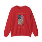 America 1776-2026 Flag Crewneck Sweatshirt