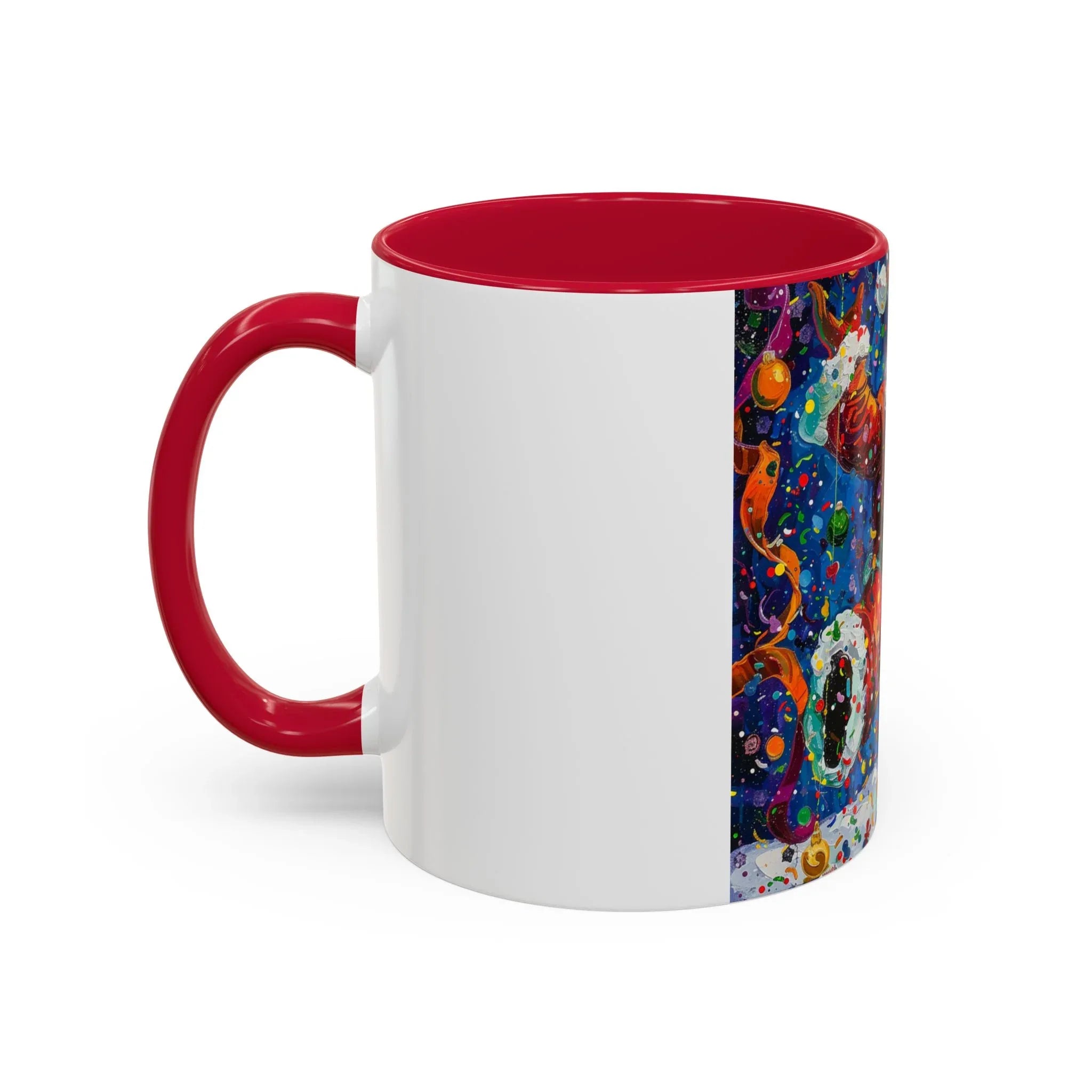 Colorful Mugs (11oz, 15oz) Santa Claus Coffee Cup, Santa Claus Coffee Mug - 250 USA Celebration