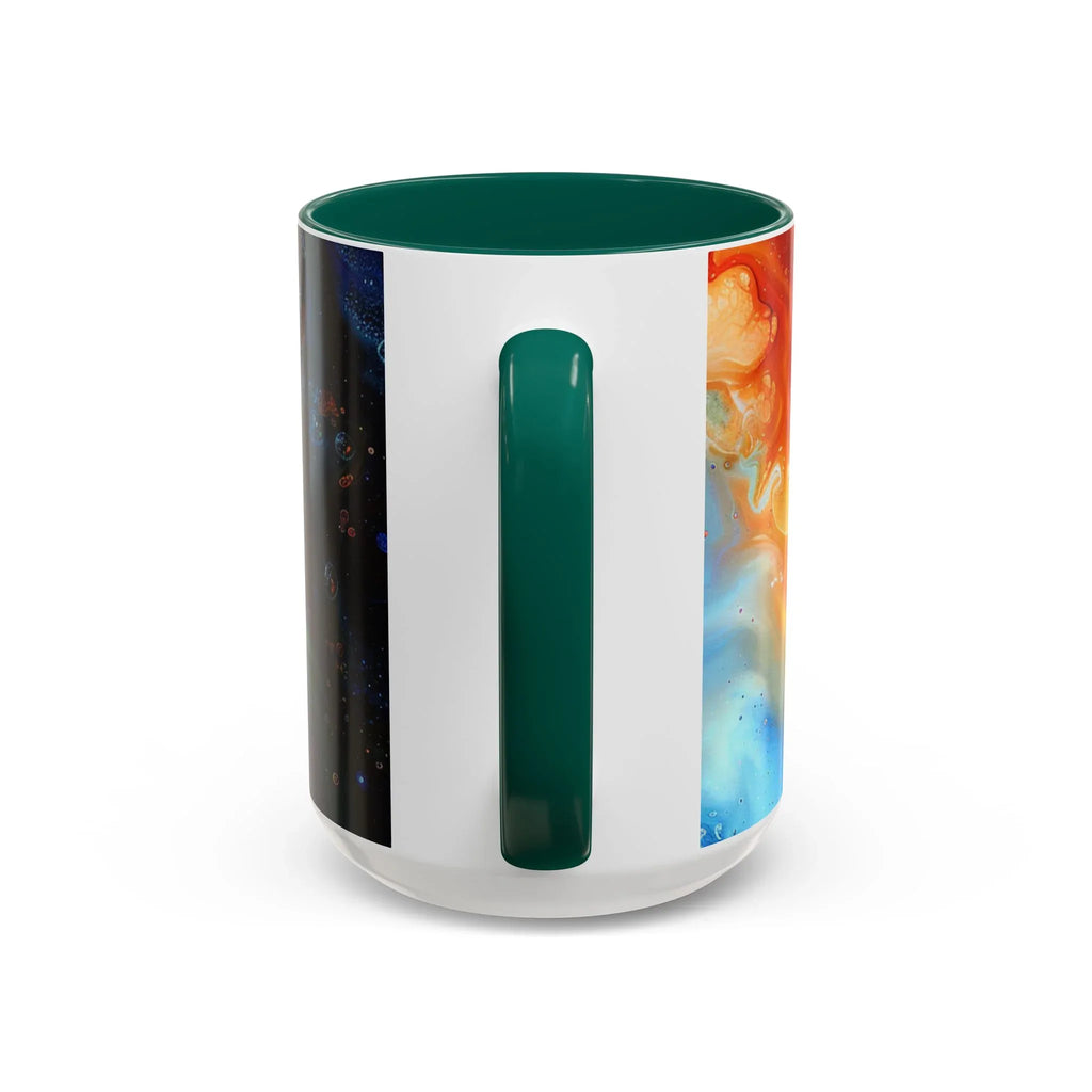 Colorful Mugs (11oz, 15oz) Intense abstract oil splat- coffee cup - 250 USA Celebration