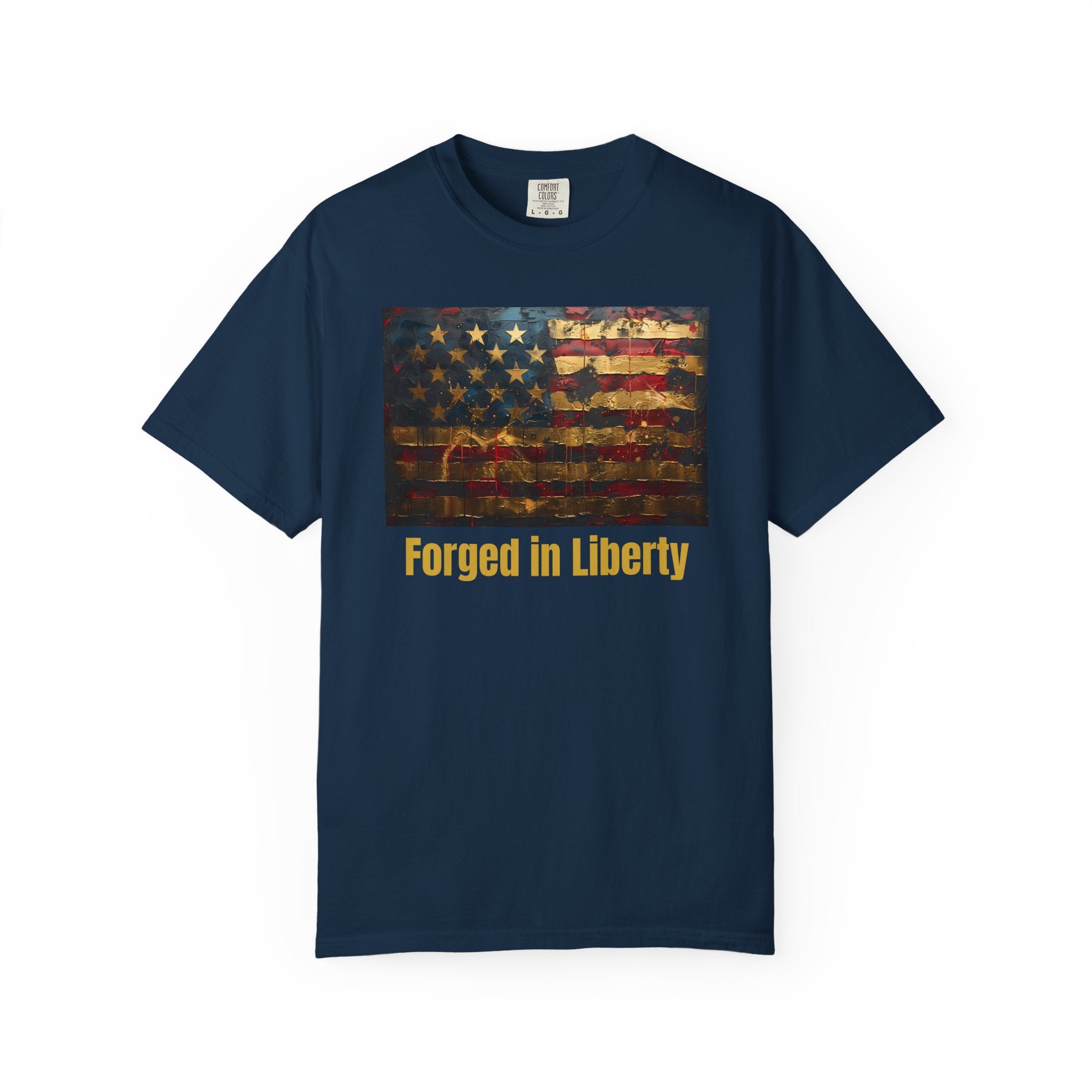 Forged in Liberty American Flag T-Shirt