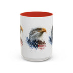 American Flag Bald Eagle Mug | Accent Coffee Mug - 250 USA Celebration