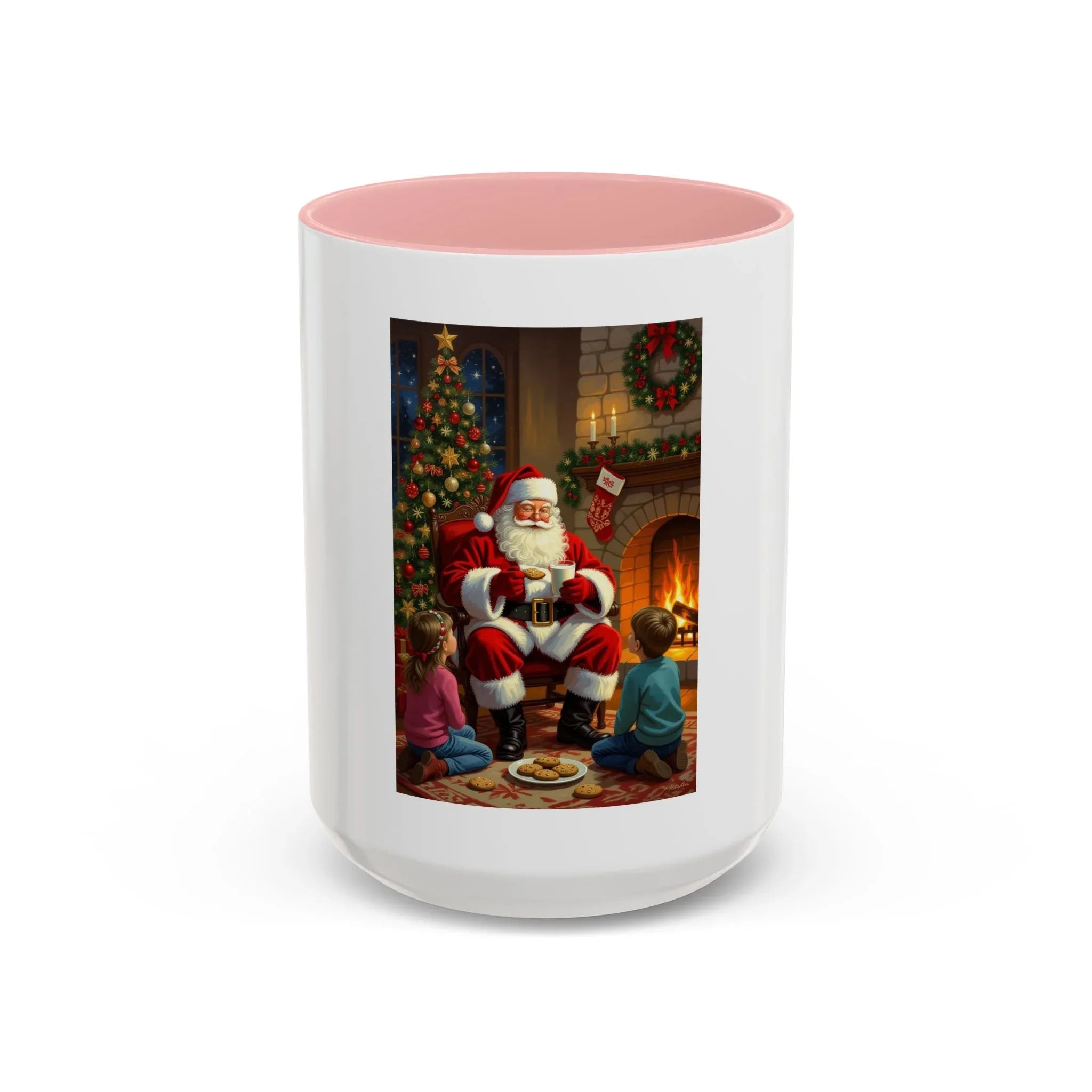 Christmas Santa Coffee Mug, Festive Drinkware for Holiday Cheer, Xmas Gift for Coffee Lovers, Cozy Winter Mug, Santa's Storytime - 250 USA Celebration