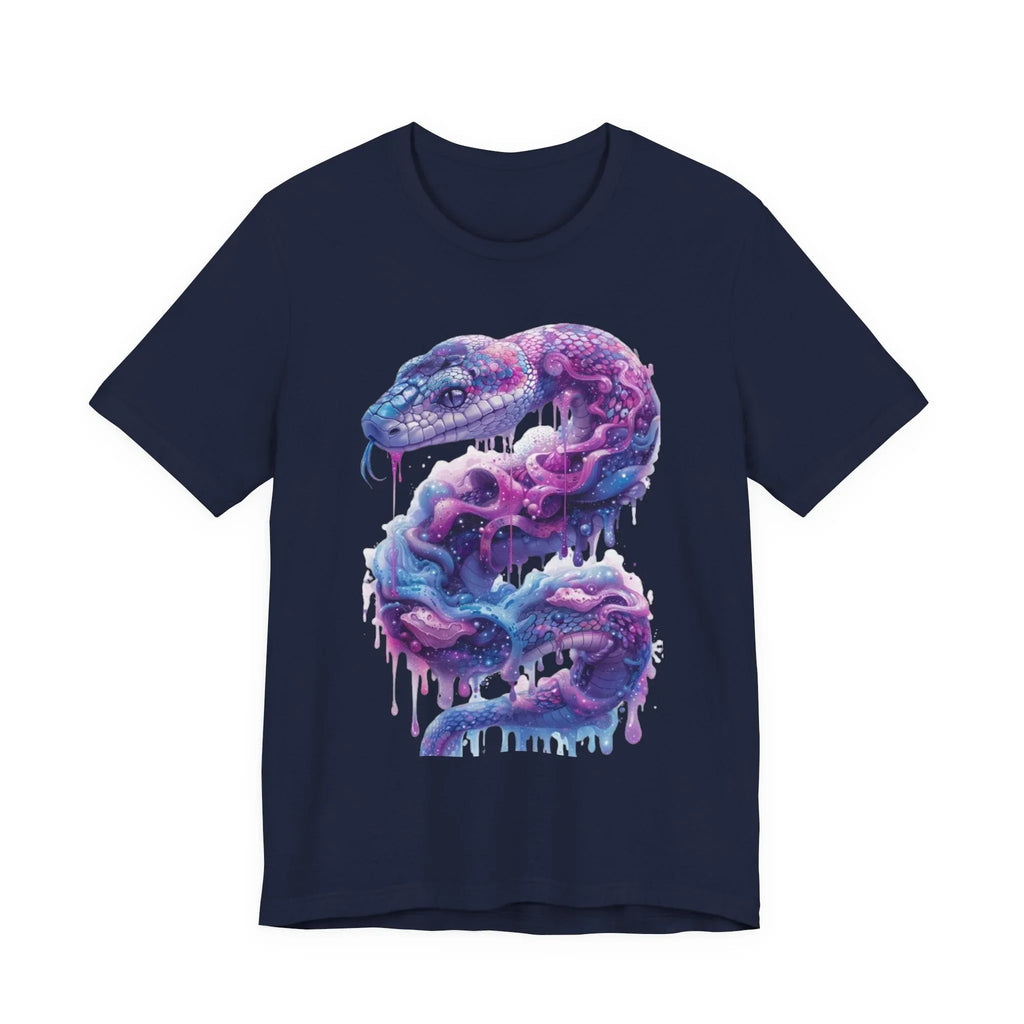Psychedelic Rainbow Ouroboros Tee | Galaxy Fractal Mushroom Snake - 250 USA Celebration