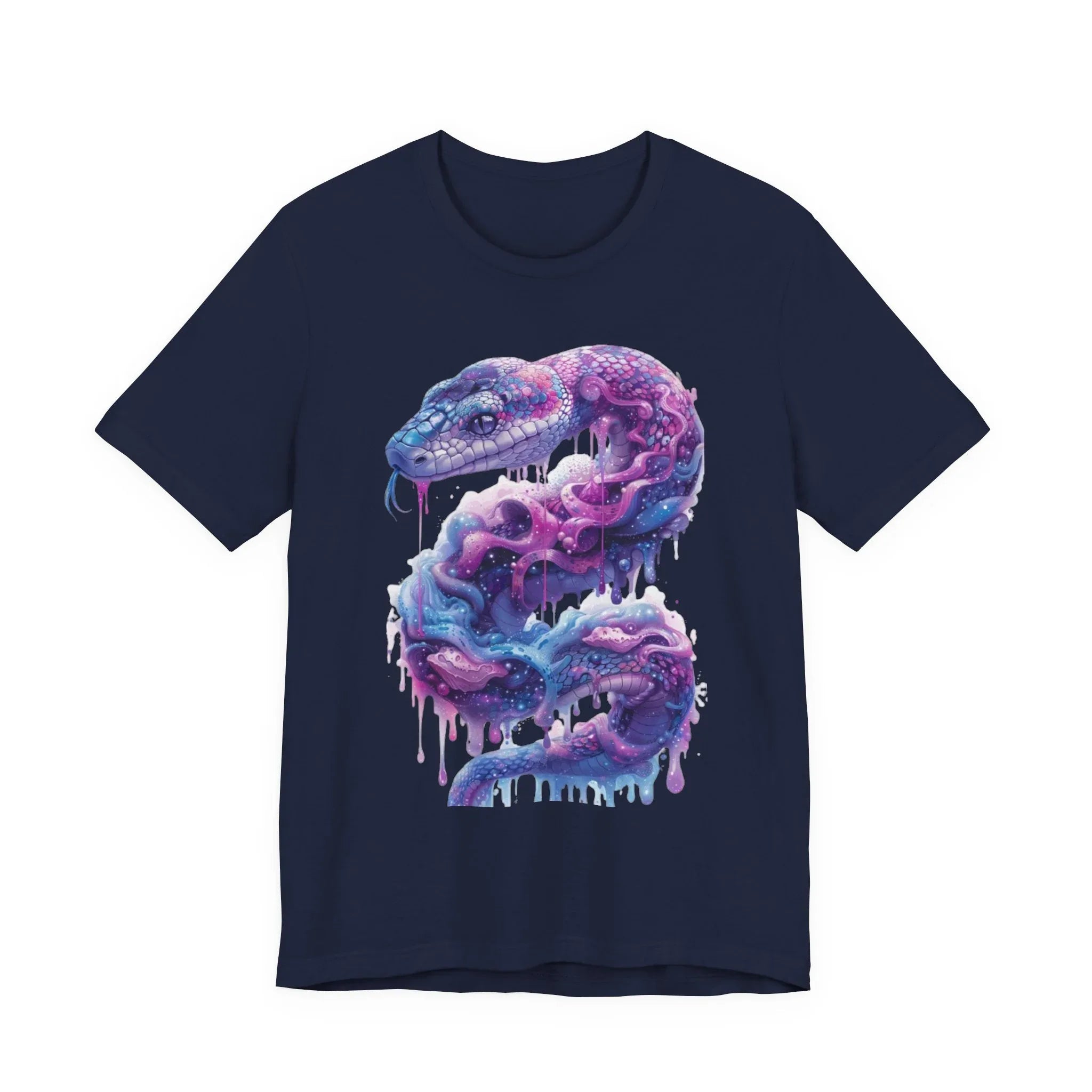 Psychedelic Rainbow Ouroboros Tee | Galaxy Fractal Mushroom Snake - 250 USA Celebration