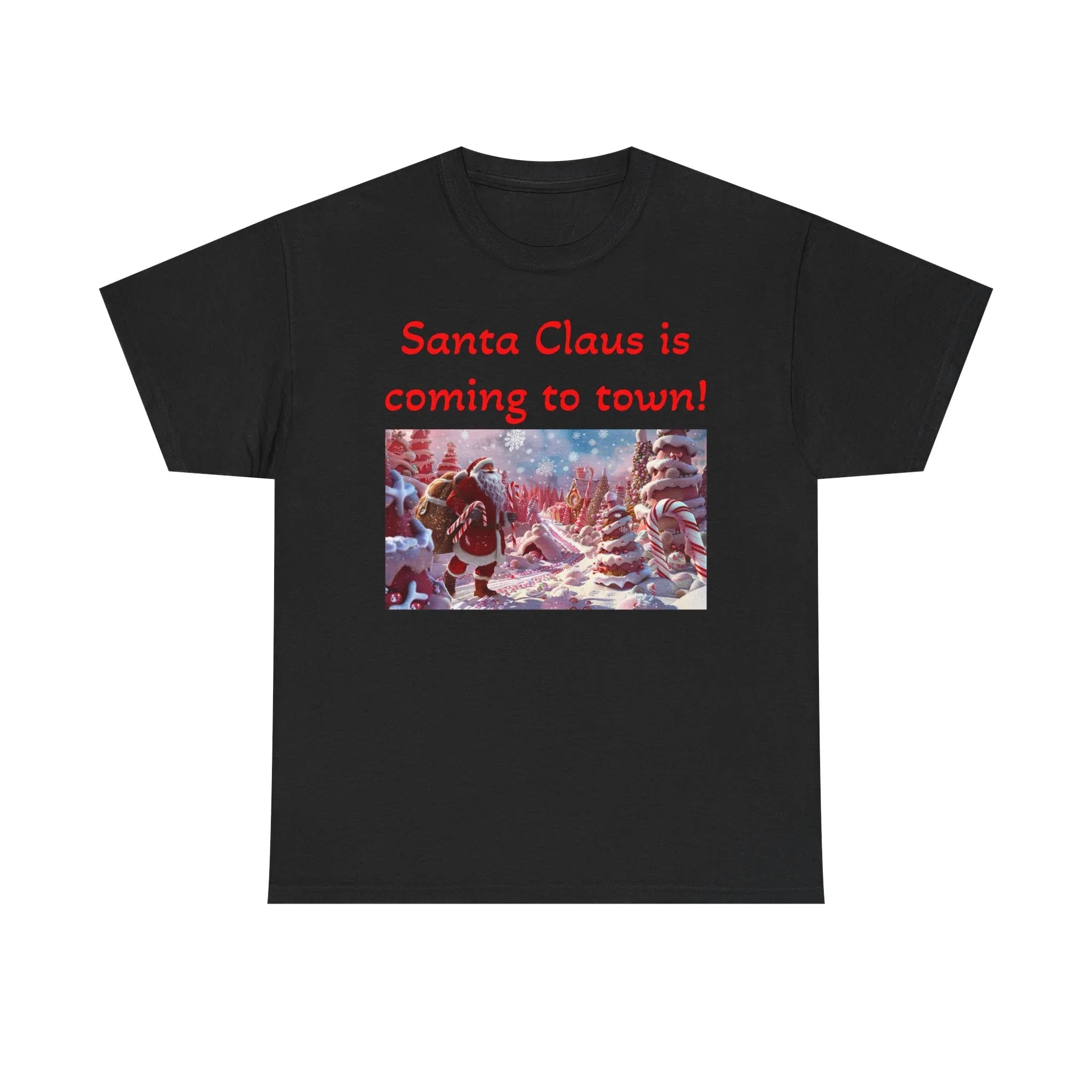 Festive Santa Tee, Unisex Christmas Shirt, Holiday Gift for Him/Her, Fun Santa Claus T-Shirt, Winter Wear, Family Gathering Apparel - 250 USA Celebration
