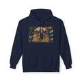 Patriotic Eagle Hoodie — American Flag Bald Eagle with "1776 - 2026" Back Print