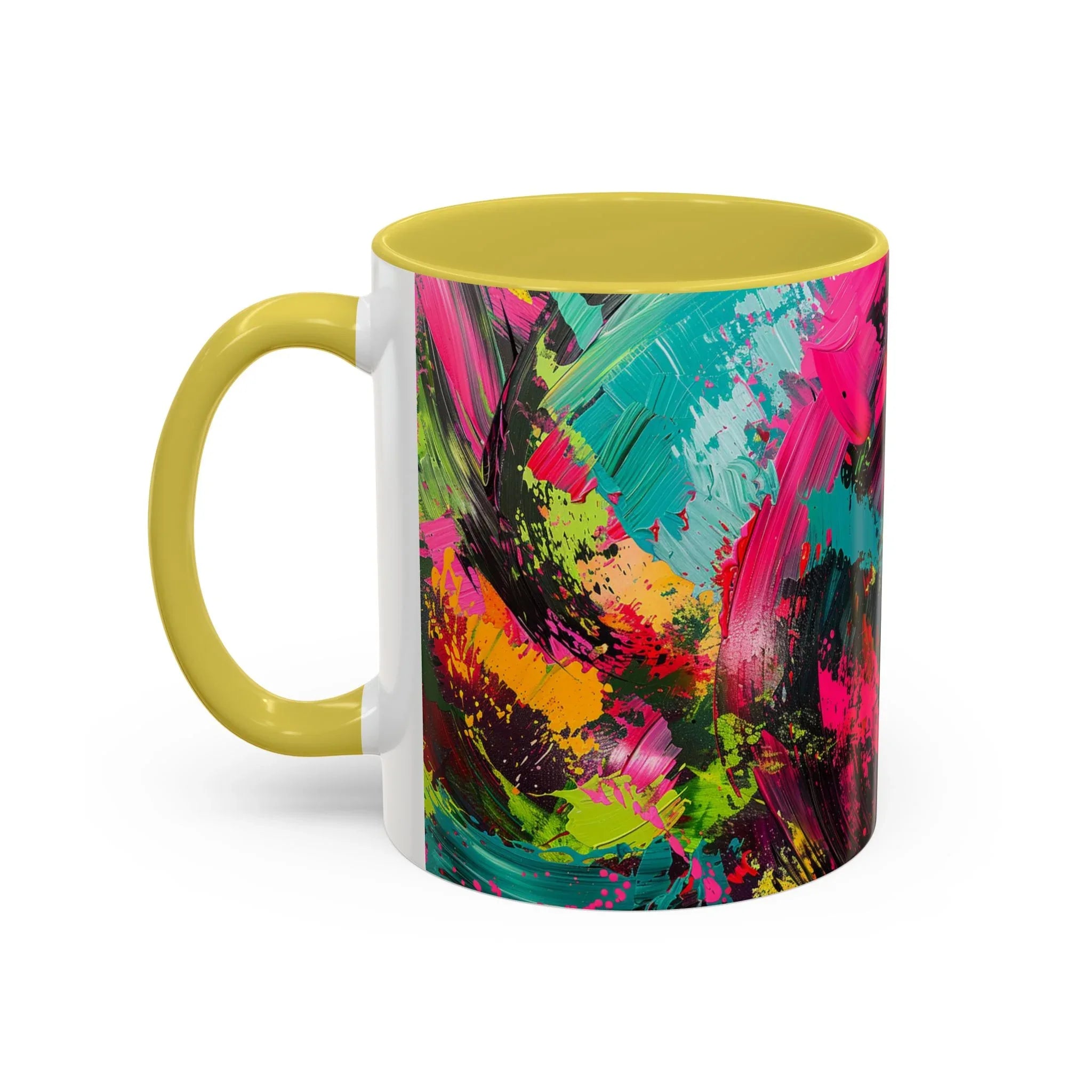 Abstract Colorful Brushstroke Mug | 11oz 15oz Ceramic - 250 USA Celebration