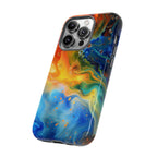 Abstract Colorful Swirl Phone Case | Tough Protective iPhone Cover - 250 USA Celebration