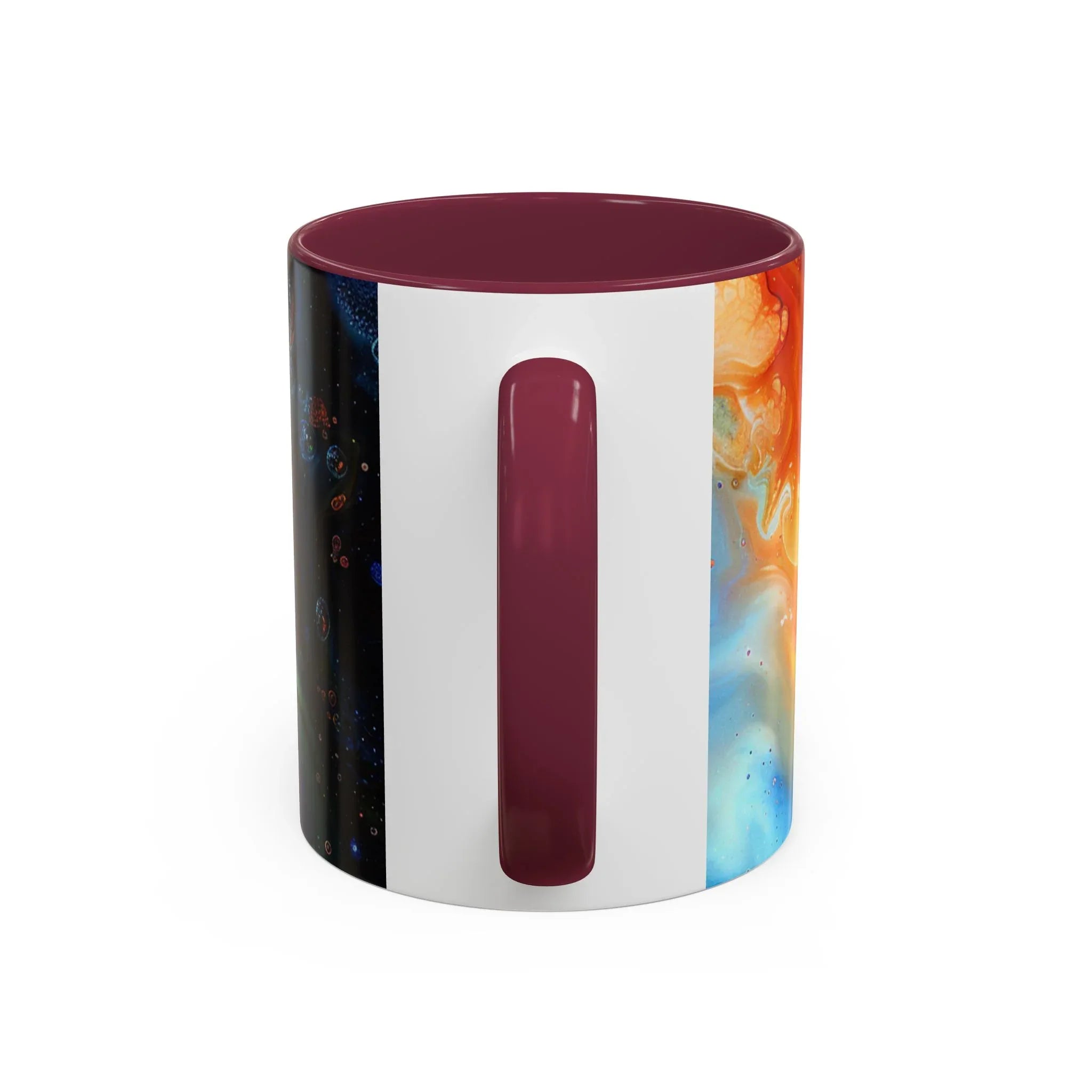Colorful Mugs (11oz, 15oz) Intense abstract oil splat- coffee cup - 250 USA Celebration