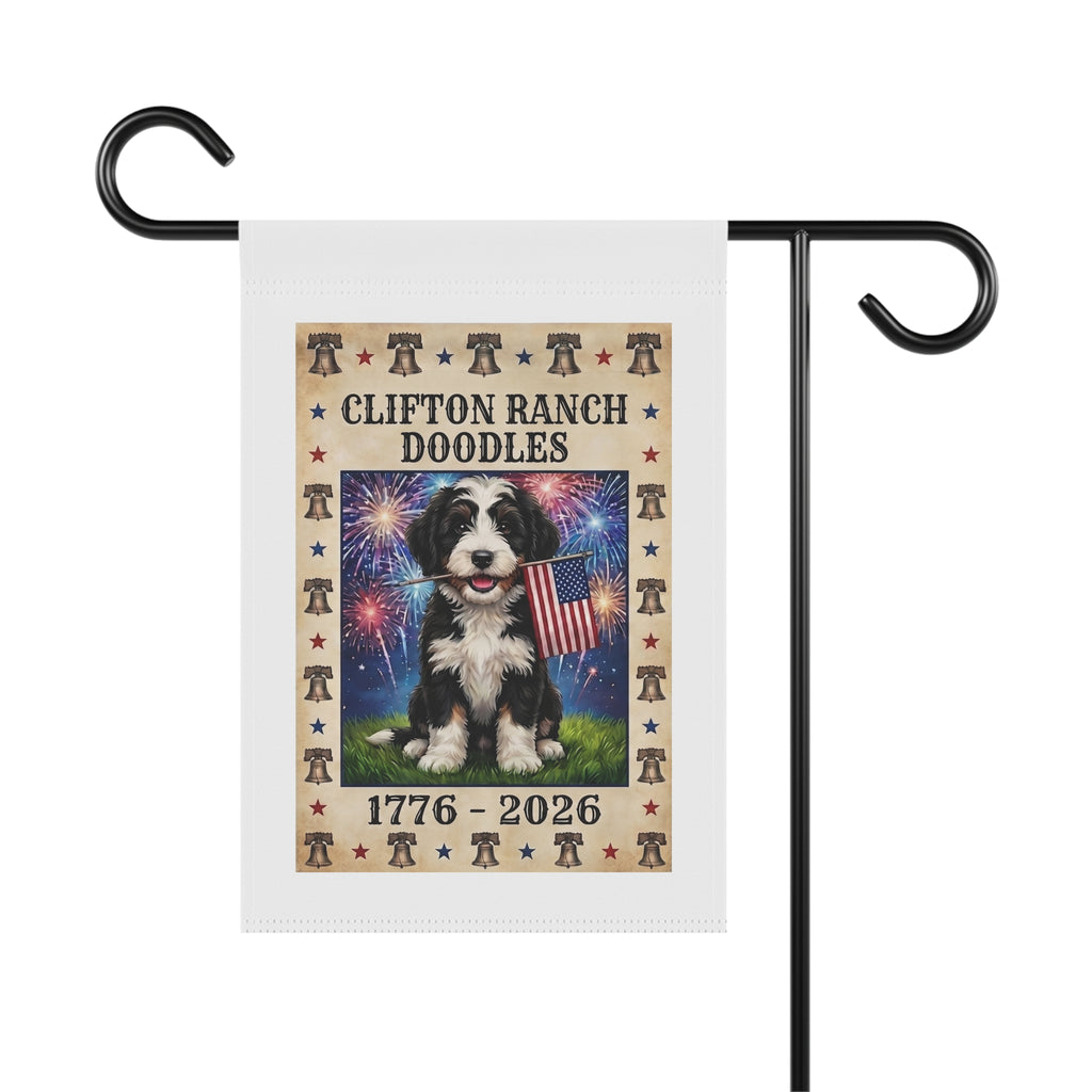 Clifton Ranch Custom AI Pet Flag - 1776-2026 House Banner