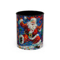Colorful Mugs (11oz, 15oz) Santa Claus Coffee Cup, Santa Claus Coffee Mug - 250 USA Celebration