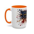 Patriotic 250th Anniversary Coffee Mug – American Flag Splash Accent (11/15oz)