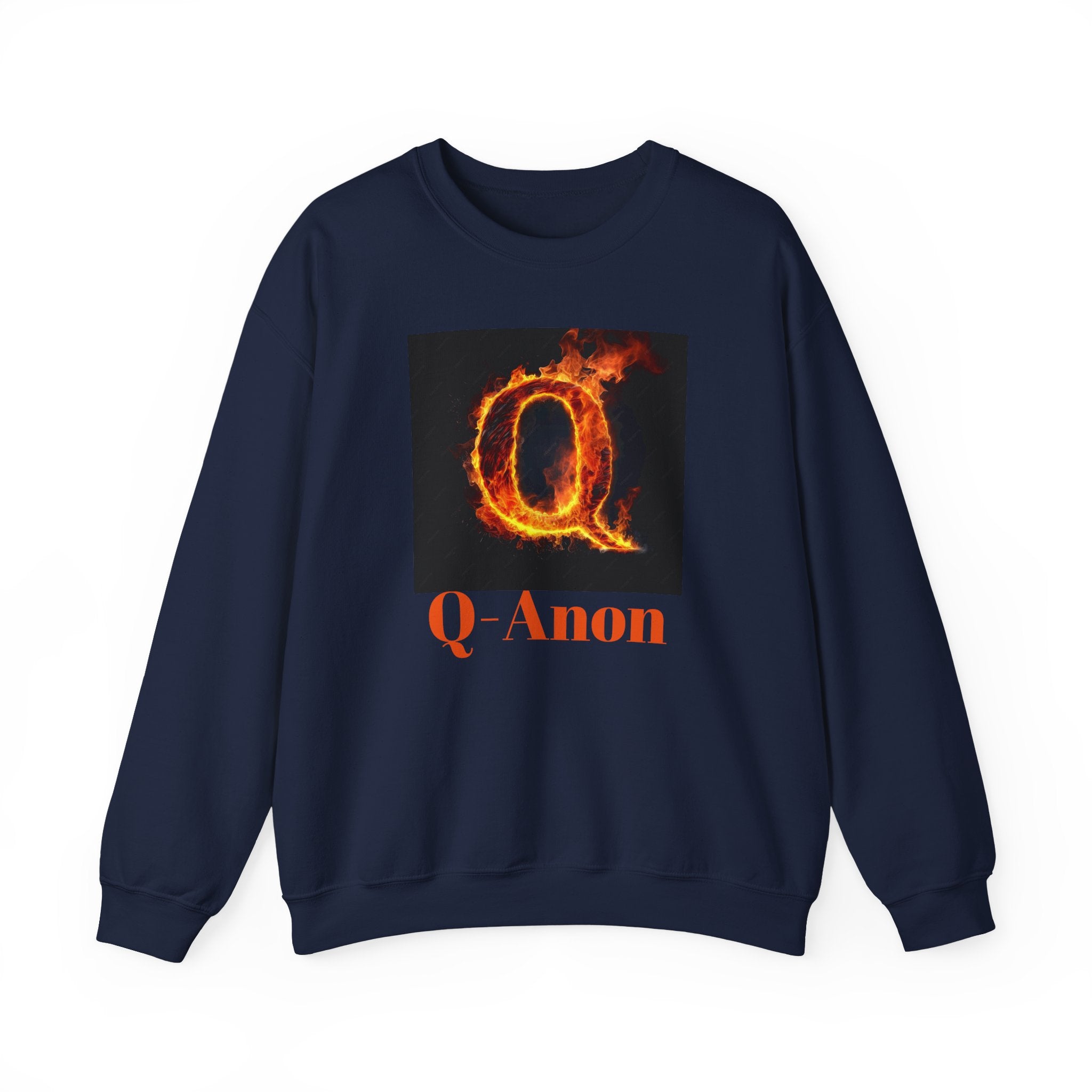 Sweatshirt — Q-Anon Flame Logo Crewneck