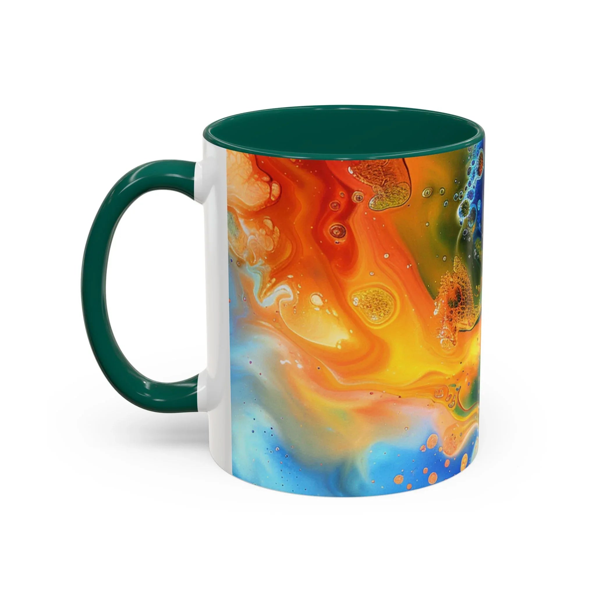 Colorful Mugs (11oz, 15oz) Intense abstract oil splat- coffee cup - 250 USA Celebration