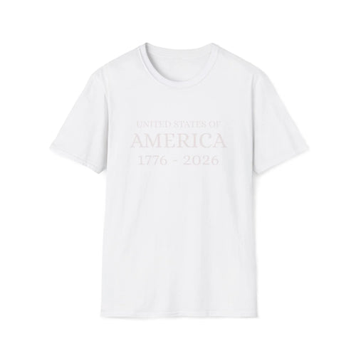 United States of America 1776-2026 T-Shirt | Patriotic Vintage Text - 250 USA Celebration