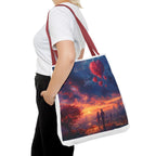 Romantic Heart Tote Bag, Date Nights, Valentine's Day, Travel, Valentine's Day Women's Merchandise, Cute Love Apparel, Valentine's Gifts, - 250 USA Celebration