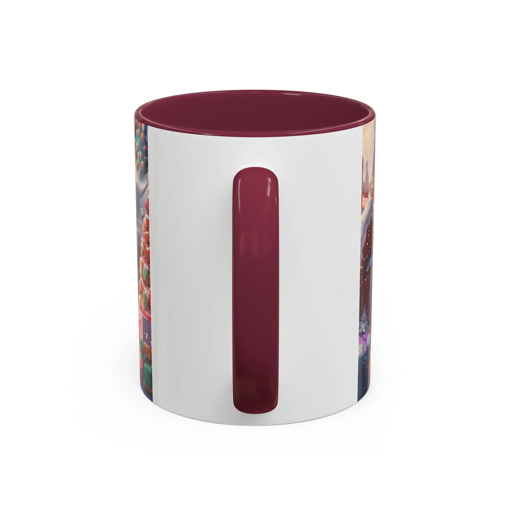 Festive Santa in Candy Wonderland mug | Holiday Christmas ceramic mug - 250 USA Celebration