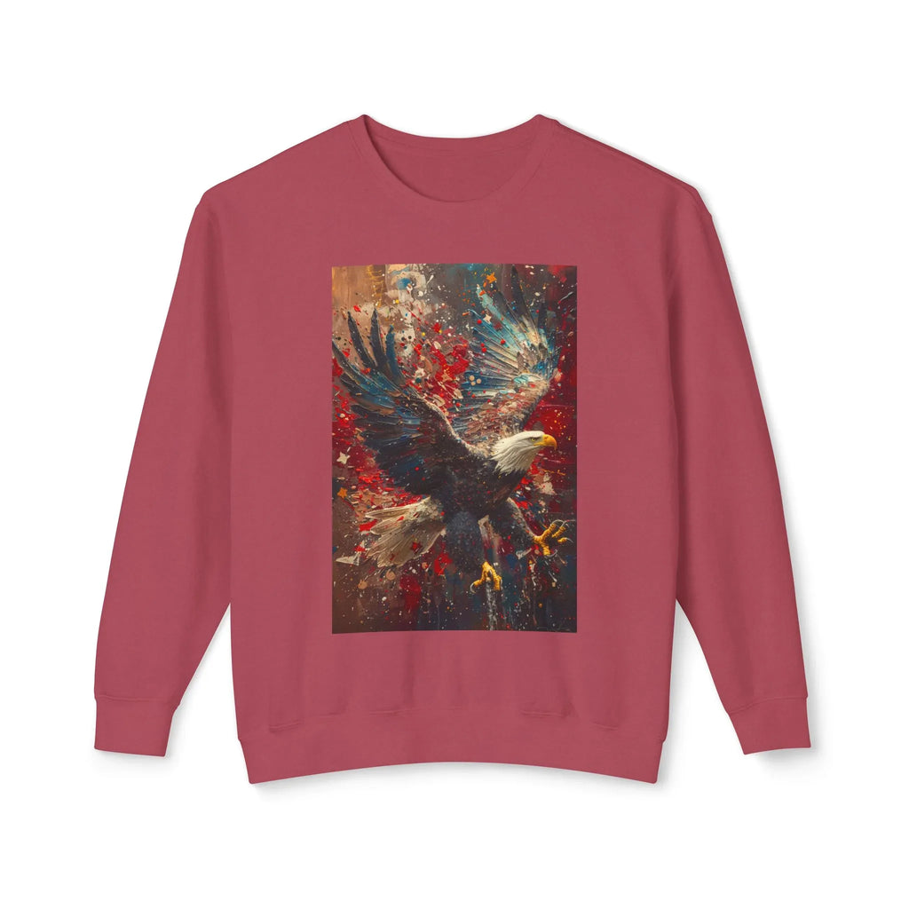 Lightweight Crewneck Sweatshirt, Patriotic American T-Shirts, Flag T-Shirts, Independence Tees, Funny Patriotic Shirts, Custom American Tees - 250 USA Celebration