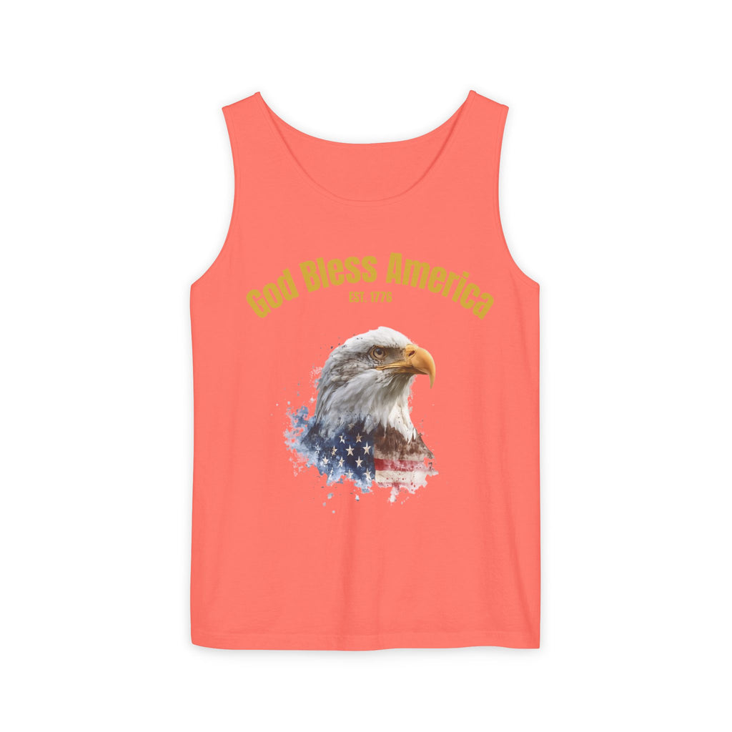 America 250 Tank Top | Official 250th Anniversary Edition American Bald Eagle watercolor flag Tank Top | Patriotic Eagle design