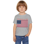 All American Kid Toddler T-Shirt — Patriotic Flag Tee for 4th of July & Memorial Day