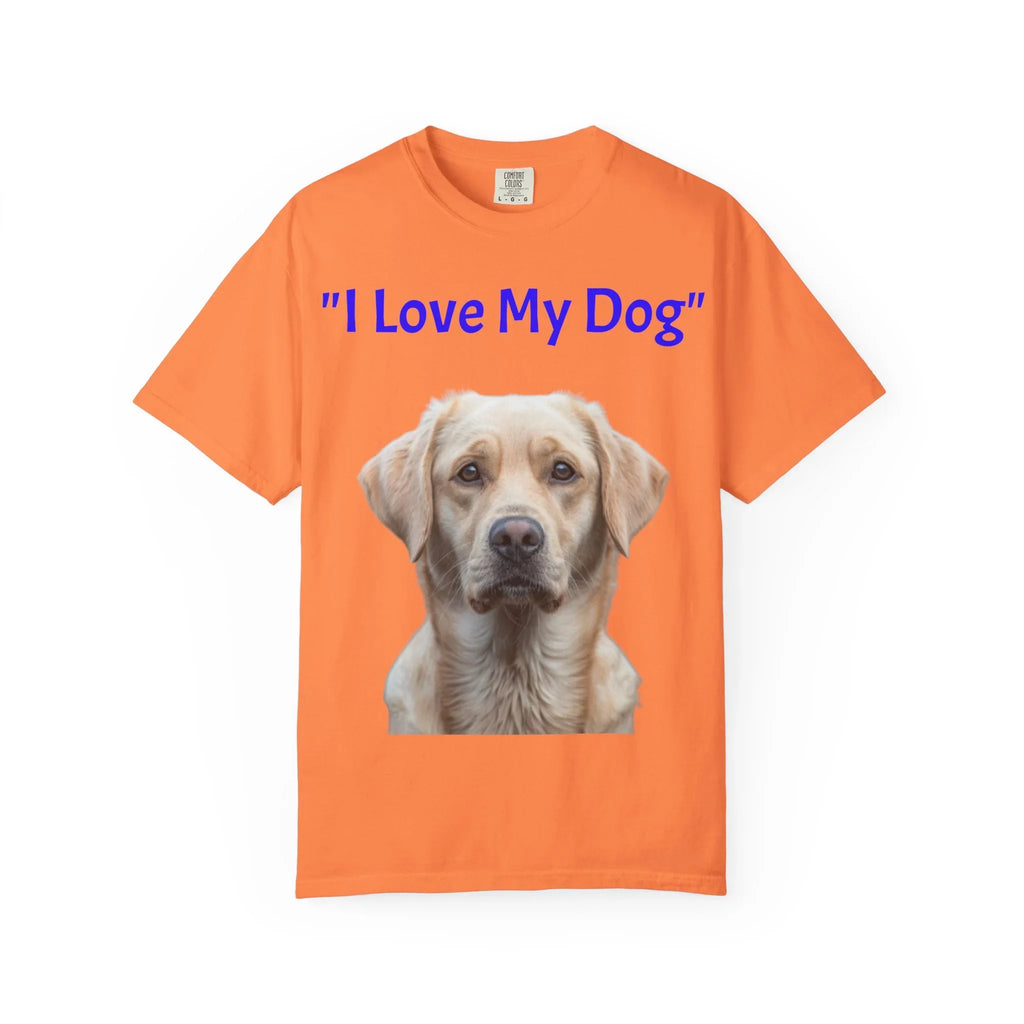 I Love My Dog Labrador Portrait T-shirt | Dog Lover Tee - 250 USA Celebration