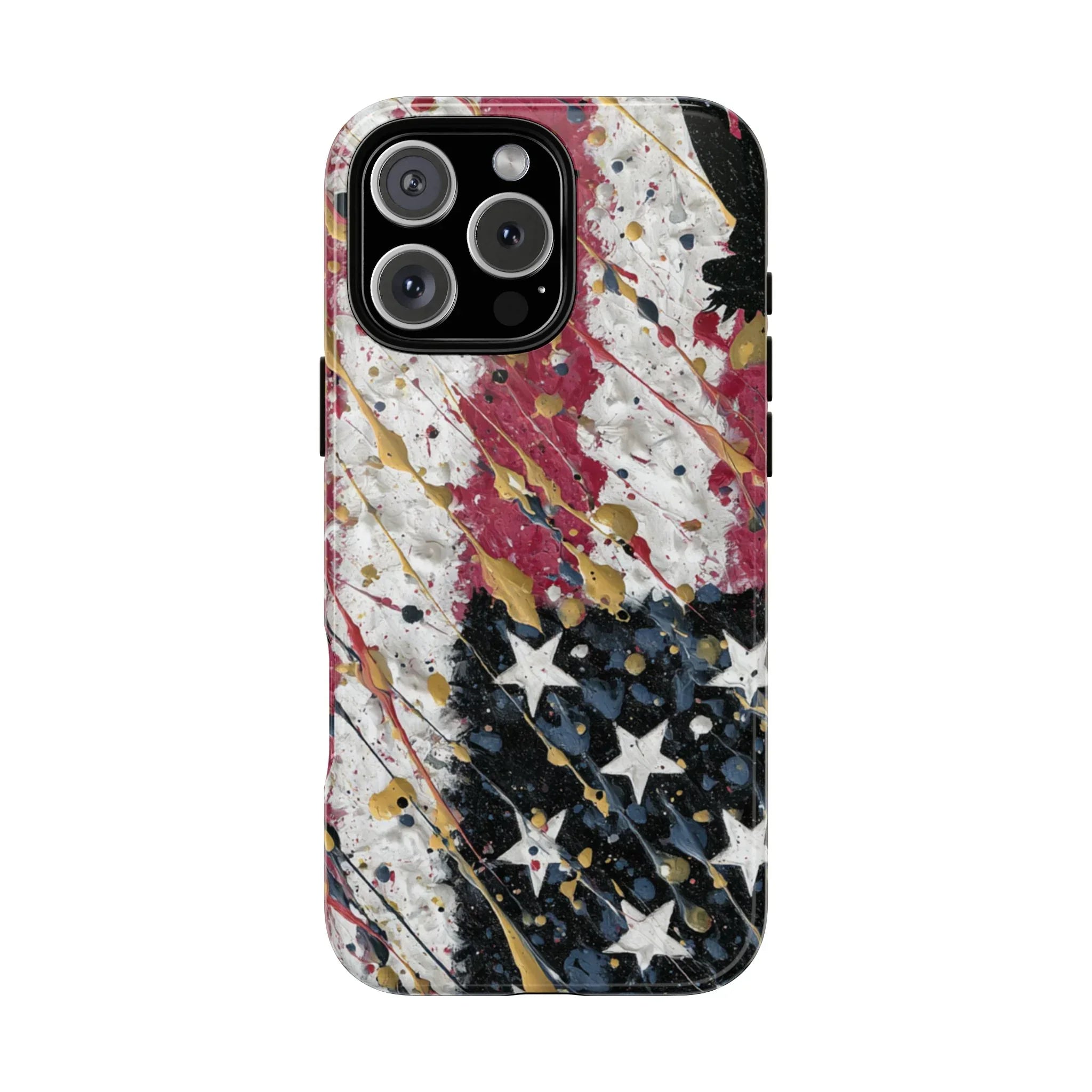 Abstract Drip American Flag Phone Case | Tough Case - 250 USA Celebration
